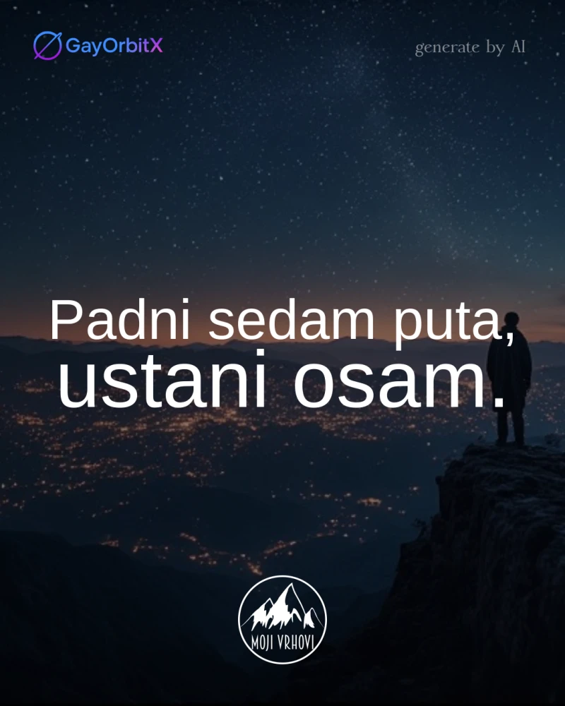 Padni sedam puta, ustani osam.