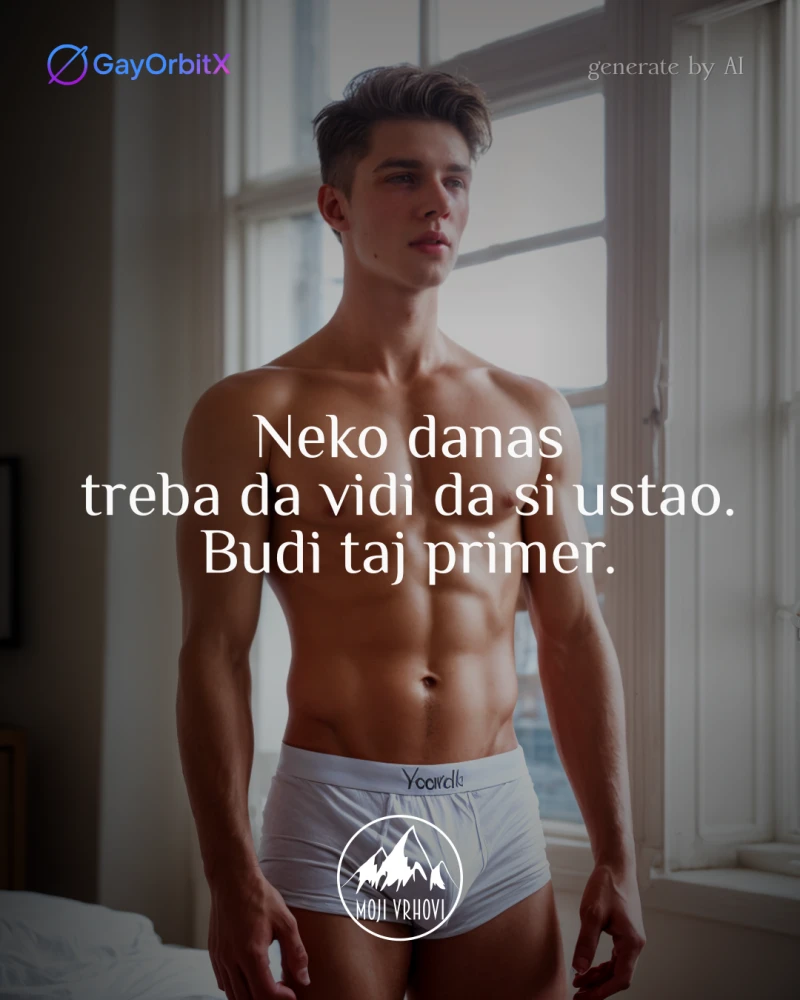 Neko danas treba da vidi da si ustao. Budi taj primer.