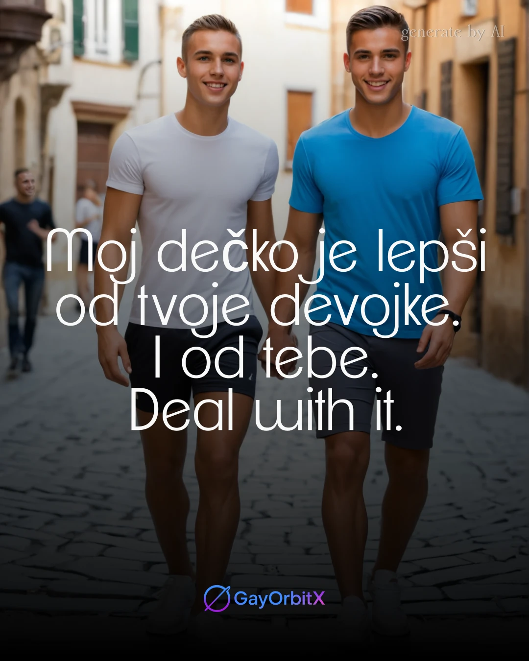 Moj dečko je lepši od tvoje devojke. I od tebe. Deal with it.