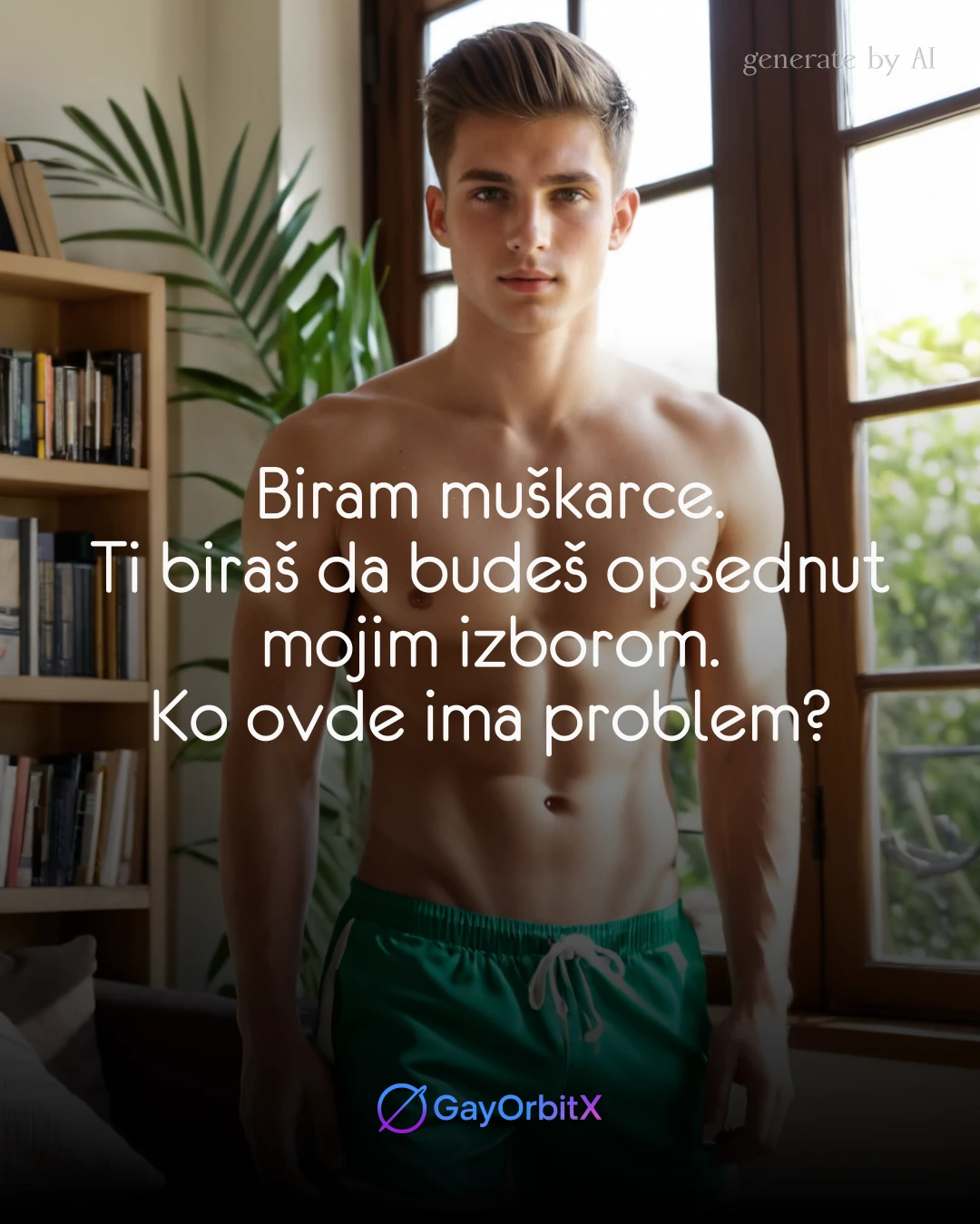 Biram muškarce. Ti biraš da budeš opsednut mojim izborom. Ko ovde ima problem?